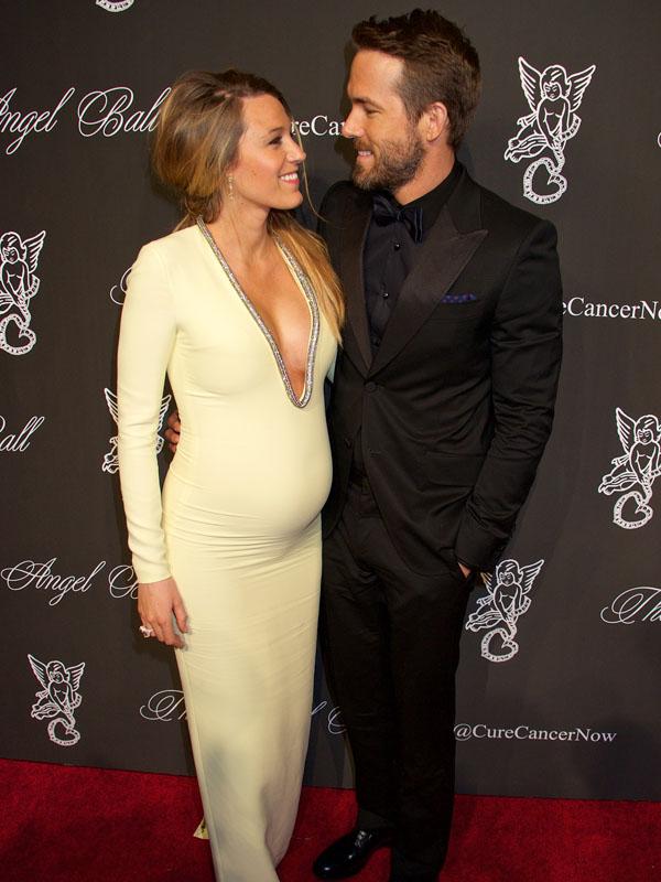 Blake Lively and Ryan Reynolds arrive at the 2014 Angel Ball in New York City