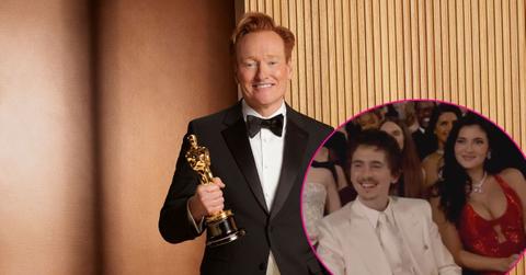 Photo of Conan O'Brien, Timothee Chalamet and Kylie Jenner