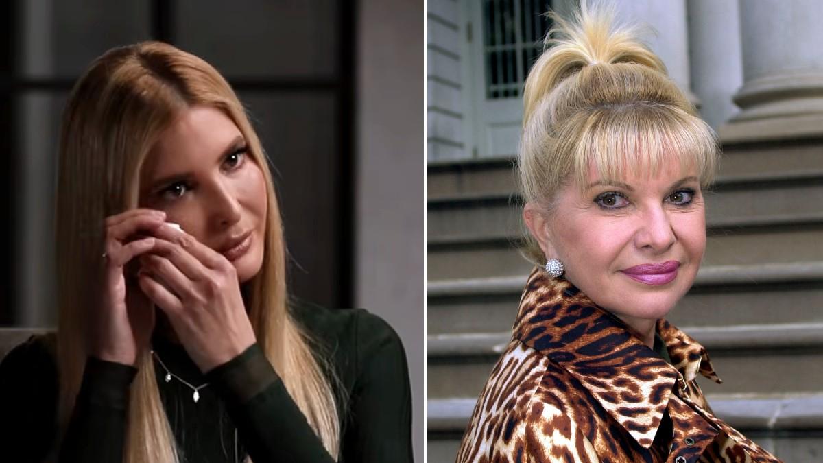 split of Ivanka and Ivana Trump.