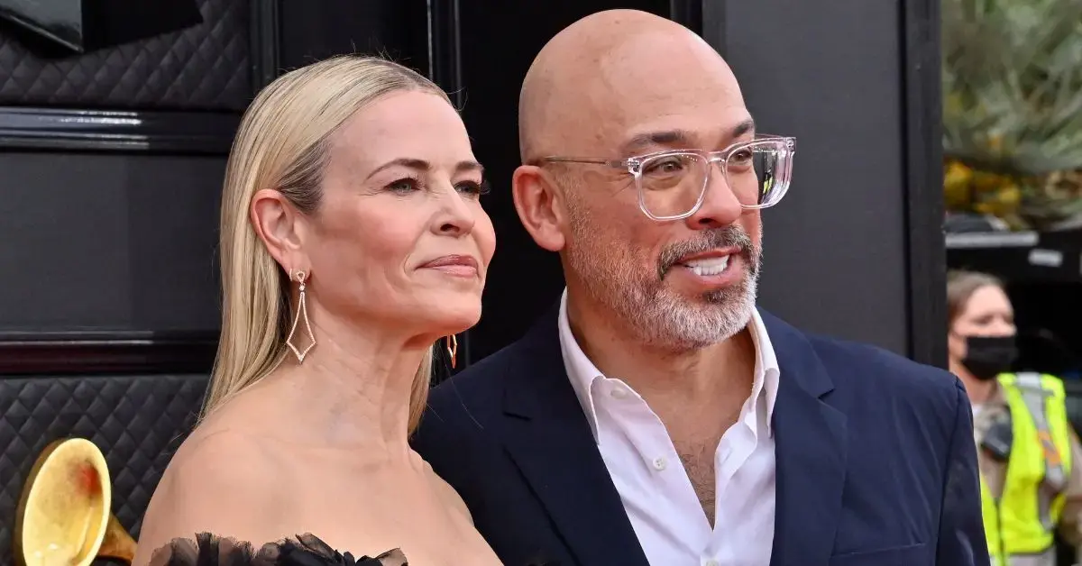 Photo of Chelsea Handler and Jo Koy.