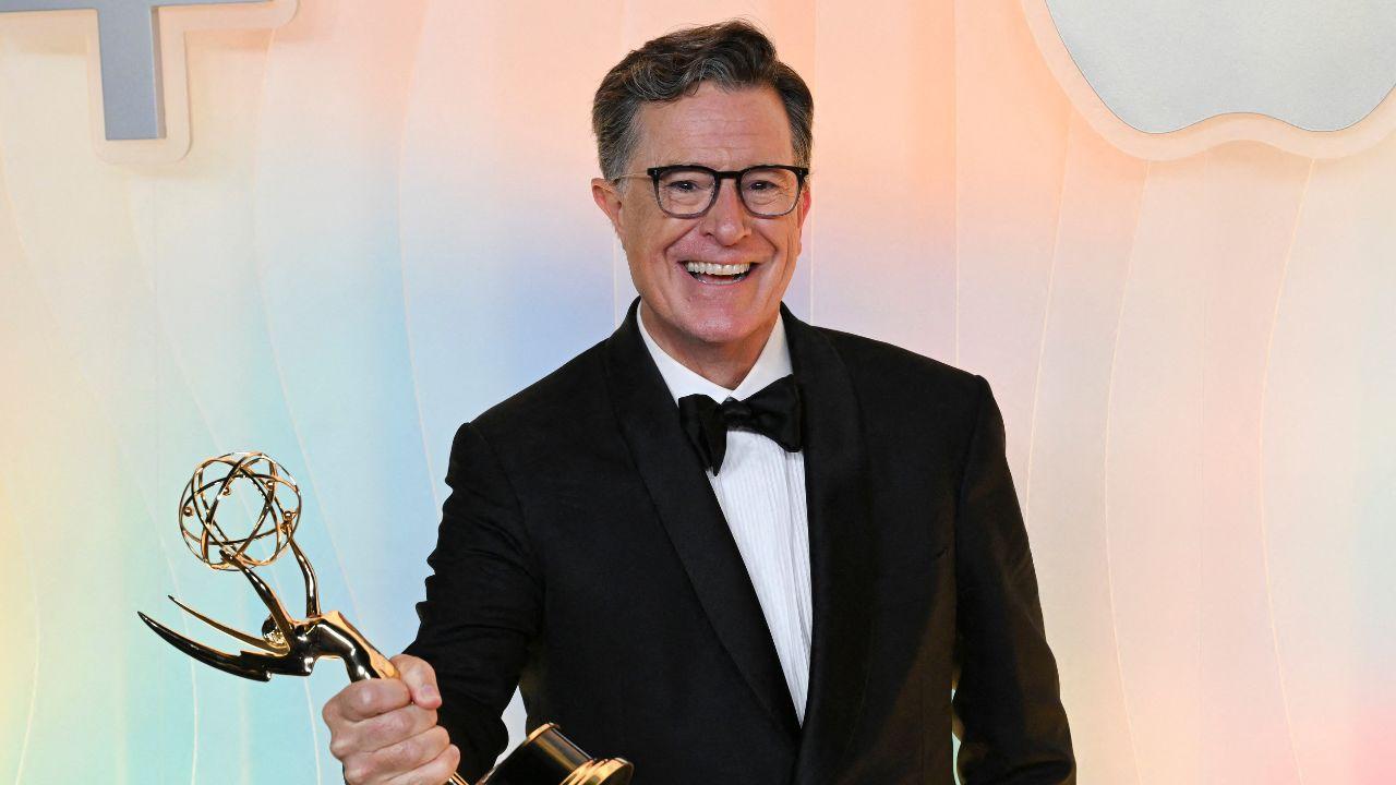 Image of Stephen Colbert’s previous Emmy win added weight to the award discussion.