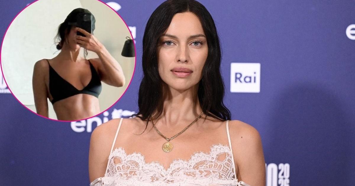 Irina Shayk Strips Down to Her Bra and Underwear in Sultry…