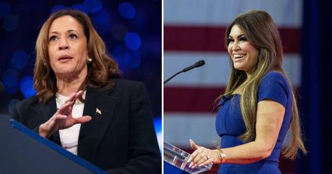 Composite photo of Kimberly Guilfoyle and Kamala Harris.