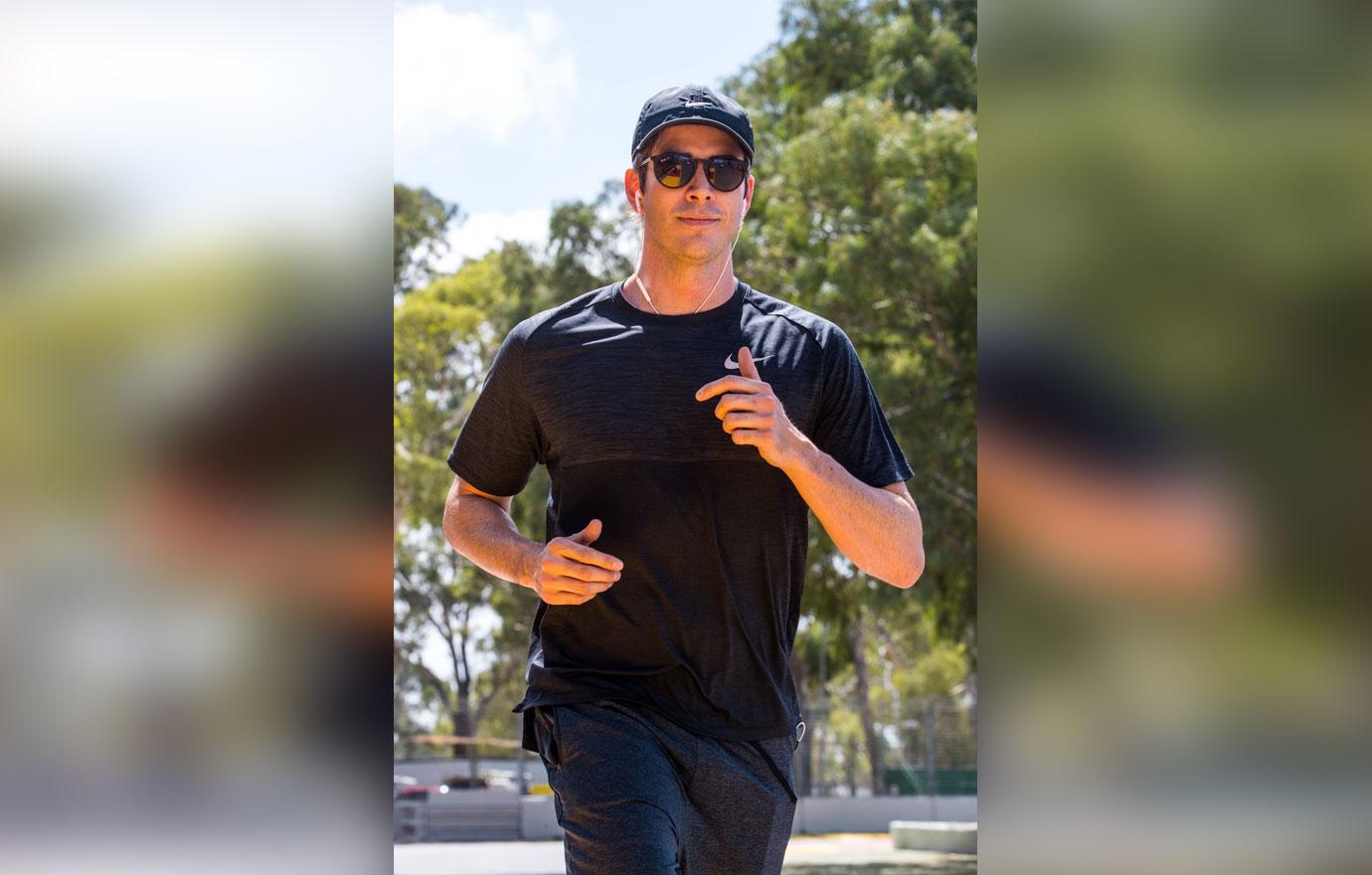 *EXCLUSIVE* Arie Luyendyk goes for a run in Australia