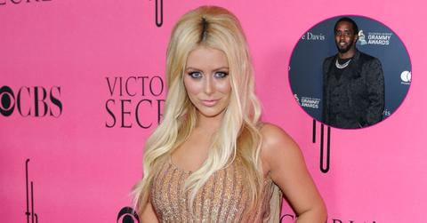 Composite photo of Aubrey O'Day and Sean 'Diddy' Combs