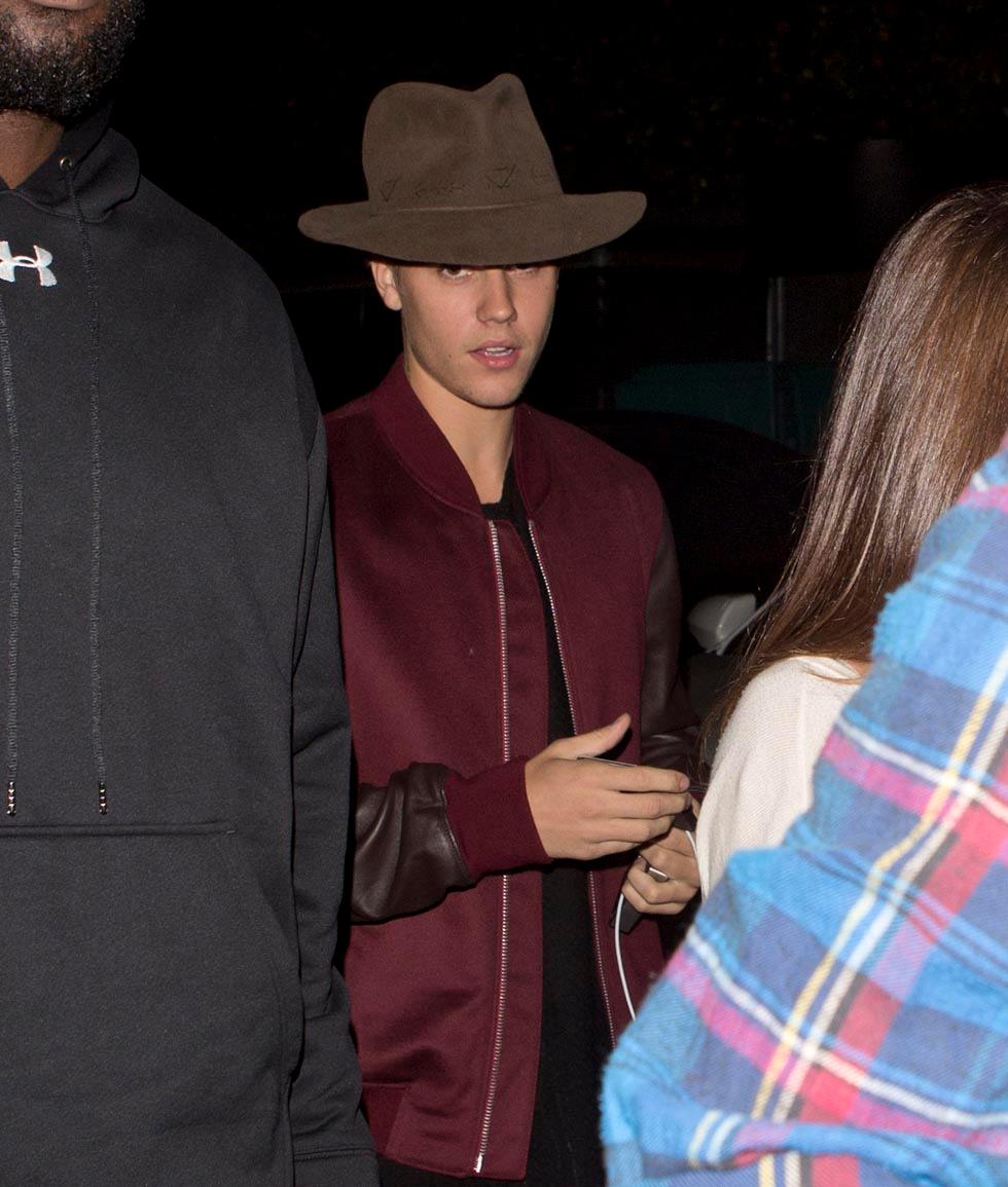 Justin Bieber and a very good looking mystery girl were seen arriving at &#8216;Hyde&#8217; Night Club in West Hollywood, CA