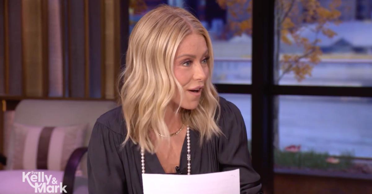 Image of Kelly Ripa got excited when Mark Consuelos passed the 'bird theory.'