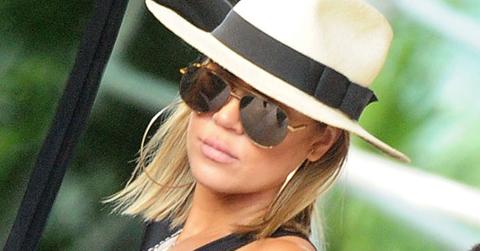 Tristan Thompson holds hands with Khloe Kardashian after shopping at Bal Harbor Shops in Bal Harbor