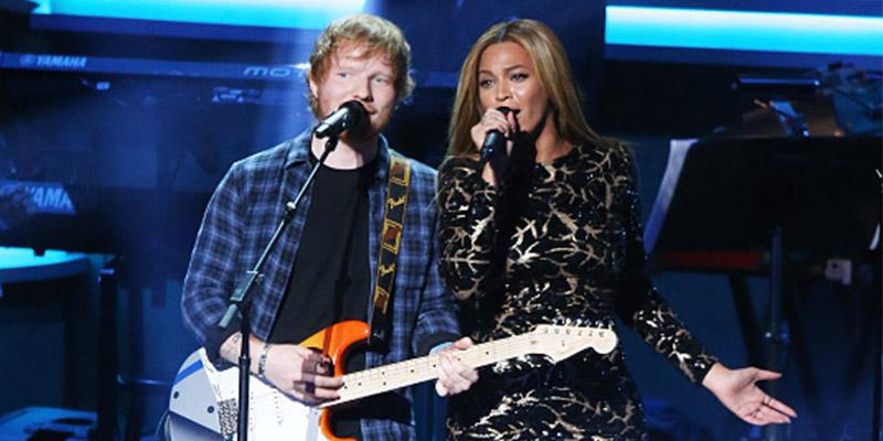 Ed sheeran beyonce duet interview