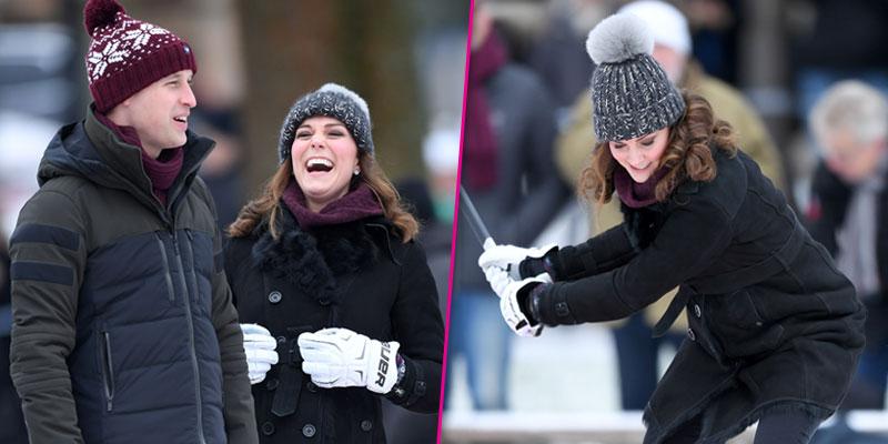 pregnant kate middleton prince william hockey Sweden pics pp