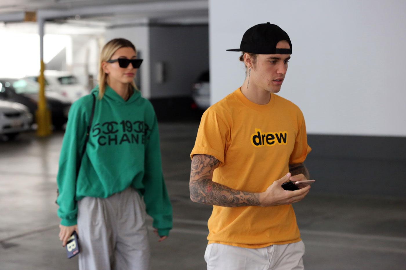 Justin Bieber and Hailey Baldwin head for a bite to eat