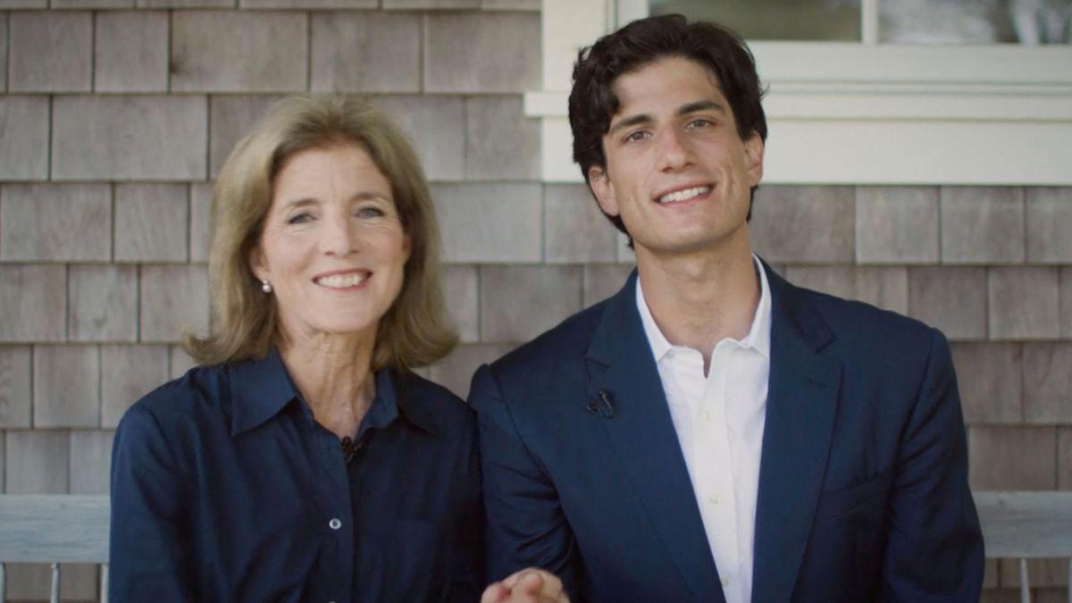 image of Jack Schlossberg and Caroline Kennedy