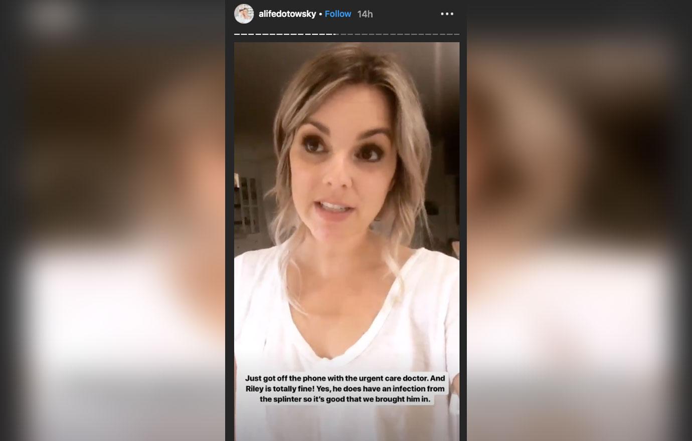 Ali-Fedotowsky-Son-Splinter-Infection