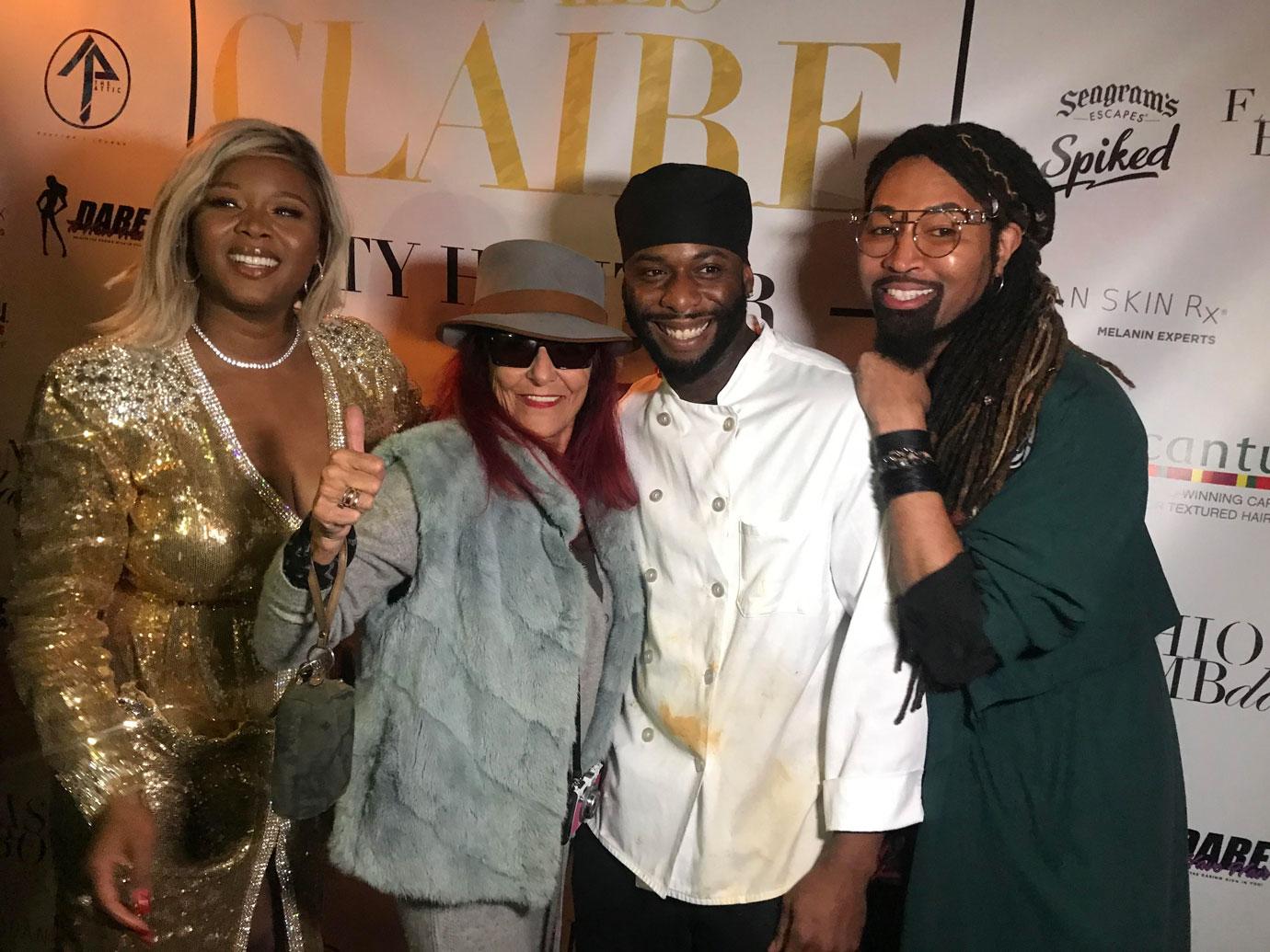 Claire Sulmers Patricia Field Chef Akeem Benjamin and Ty Hunter