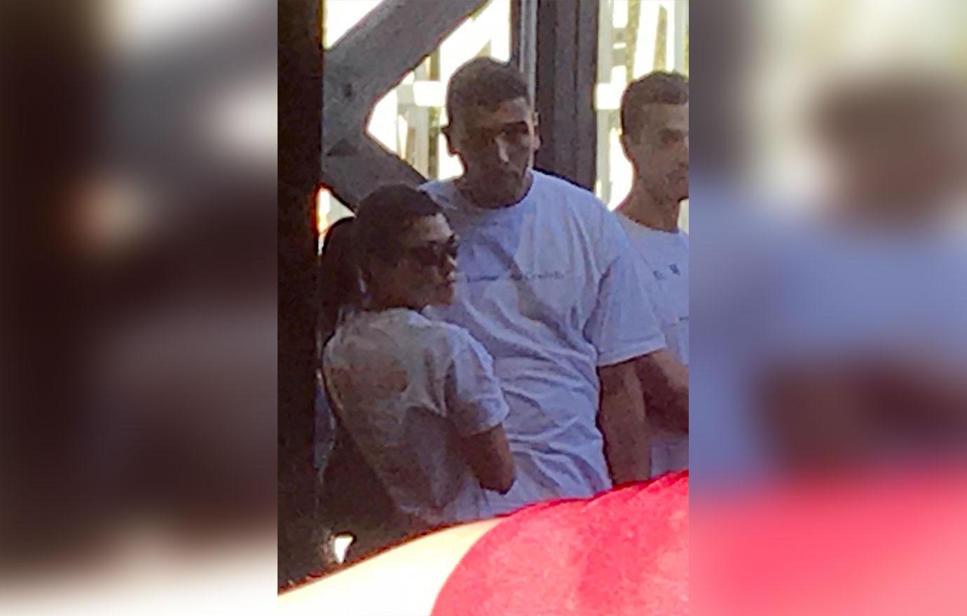 *EXCLUSIVE* Kourtney Kardashian and Younes Bendjima take a trip to Six Flags