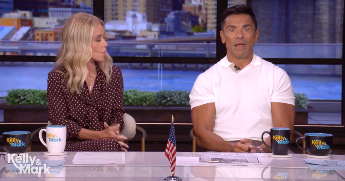 Photo of Mark Consuelos mimicked the 'Gen Z stare' during the September 3 episode of 'Live.'
