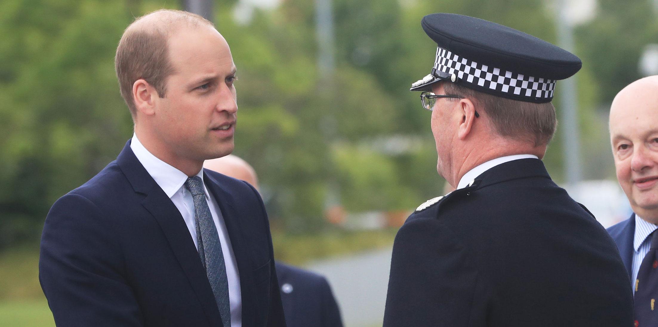 Prince William Manchester Visit Photos Long