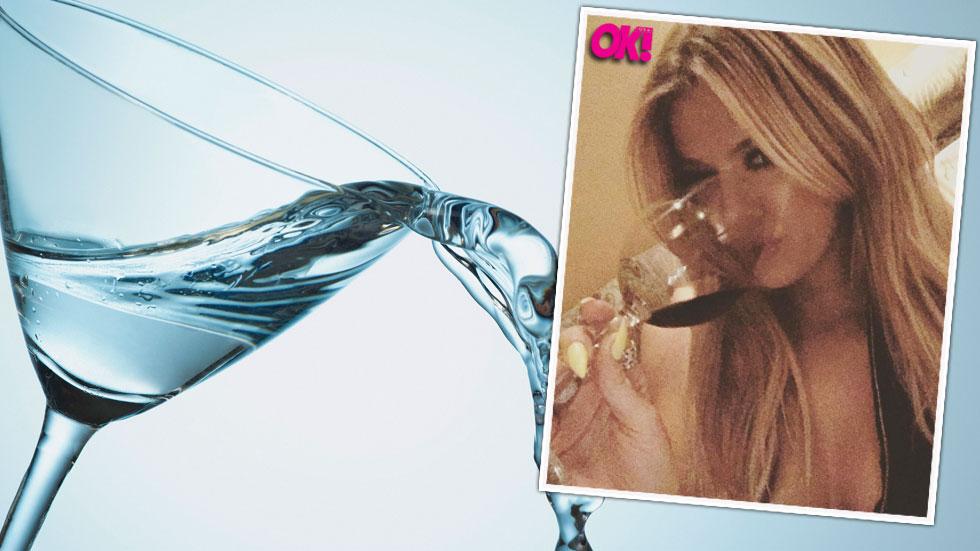 Khloe Kardashian Drinking Partying Stress Away