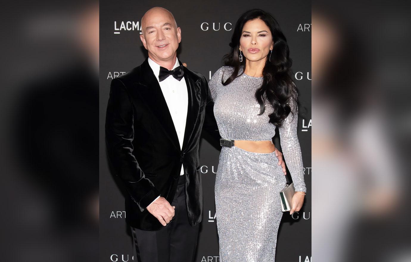 jeff bezos jokingly threatens leonardo dicaprio following cringe worthy video lauren sanchez ok