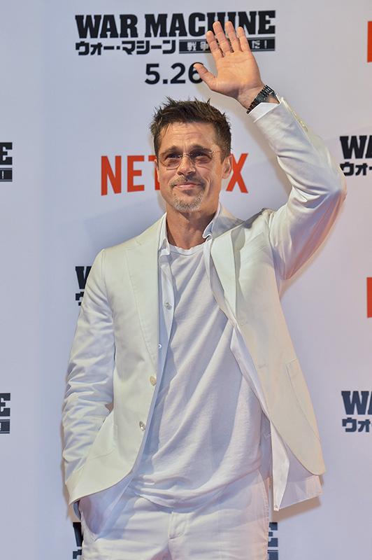 Brad Pitt takes part in the &#8220;War Machine&#8221; Press Conference In Tokyo