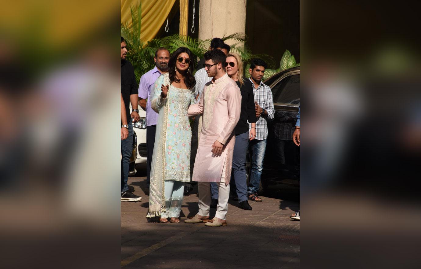 EXCLUSIVE: Priyanka Chopra and Nick Jonas seen ahead of their wedding