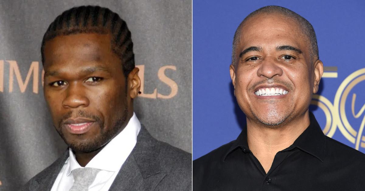 Photo of 50 Cent; picture of Irv Gotti.