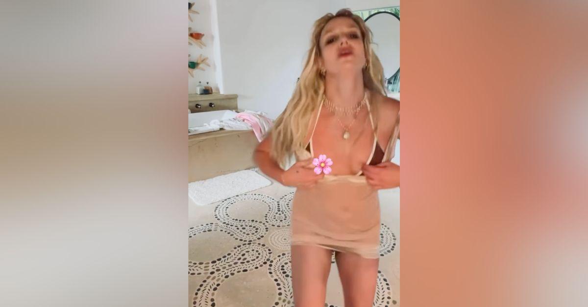 Image of Britney Spears had a nip slip.