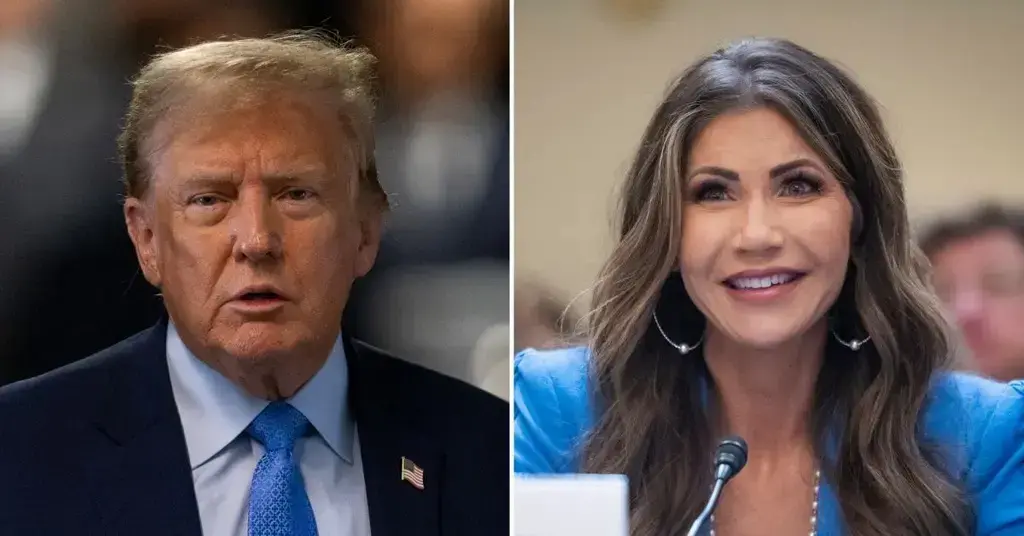 donald trump defends kristi noem controversial dog killing story