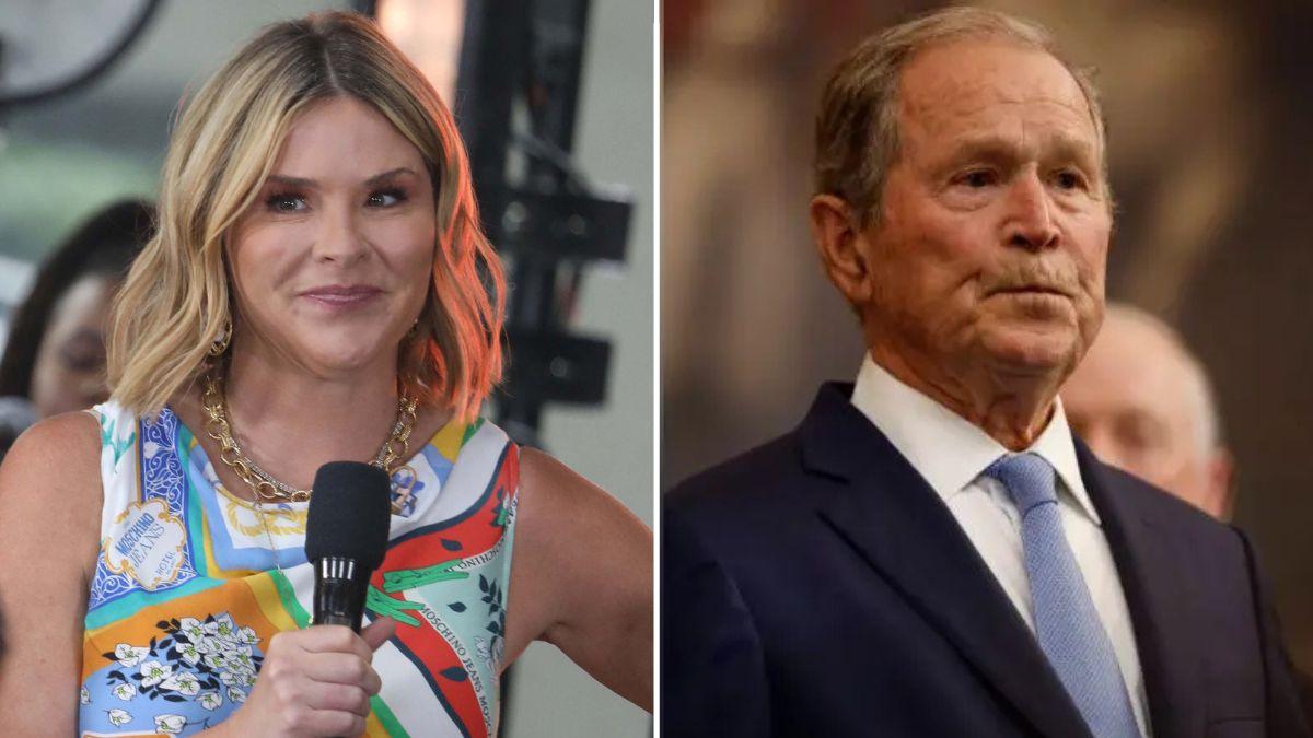 Photo of Jenna Bush Hager and George W. Bush