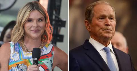 Photo of Jenna Bush Hager and George W. Bush