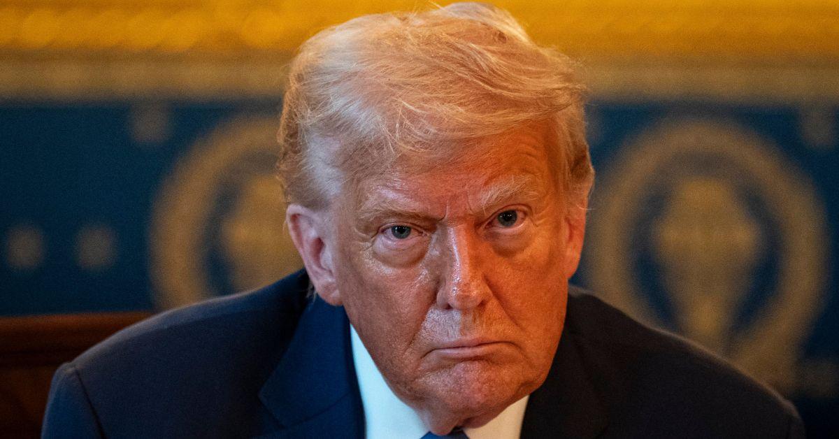 image of Donald Trump said he's mad people keep bringing up the Epstein files.
