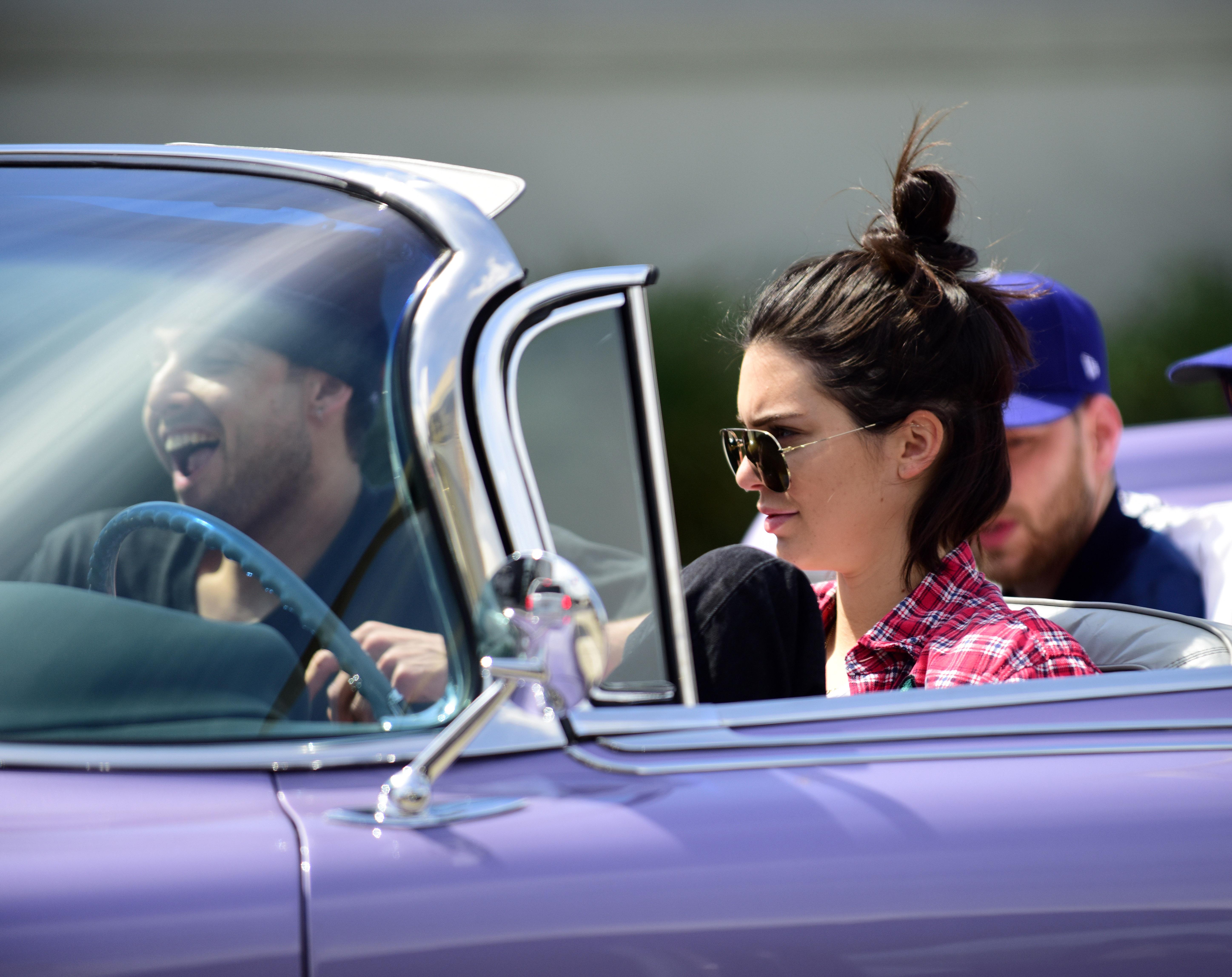 EXCLUSIVE: Kendall Jenner hits the streets in her retro 1964 Cadillac DeVille with Yoni Laham!