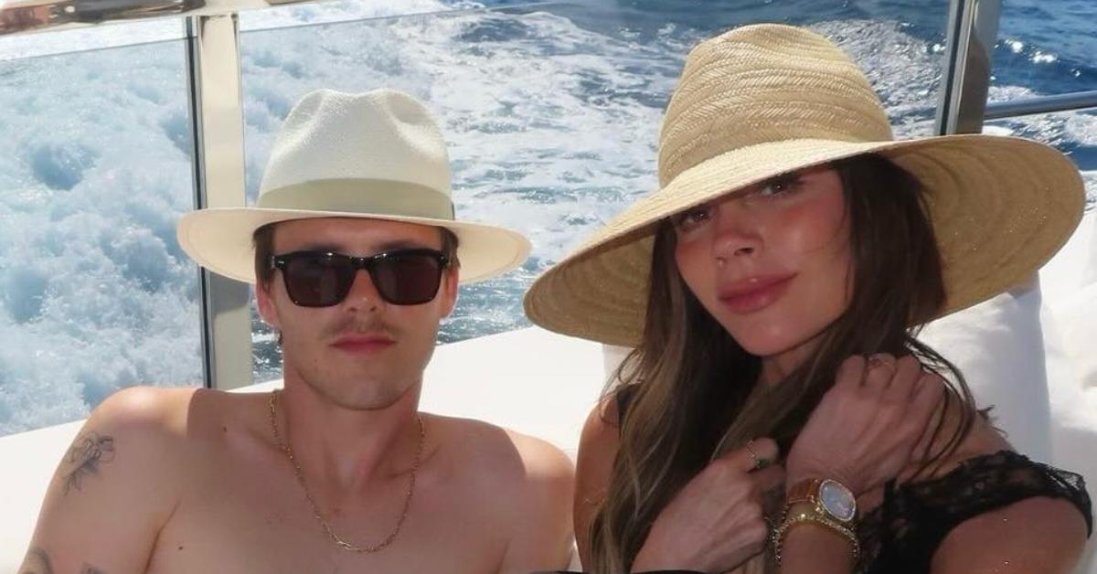 Image of the Beckhams recently vacationed in France.