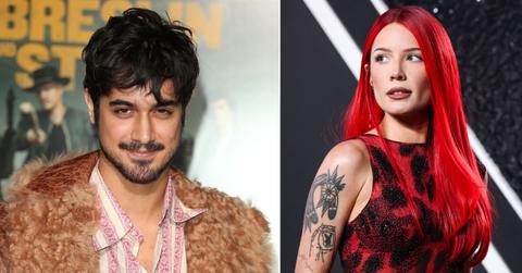 Photo of Avan Jogia and picture of Halsey.