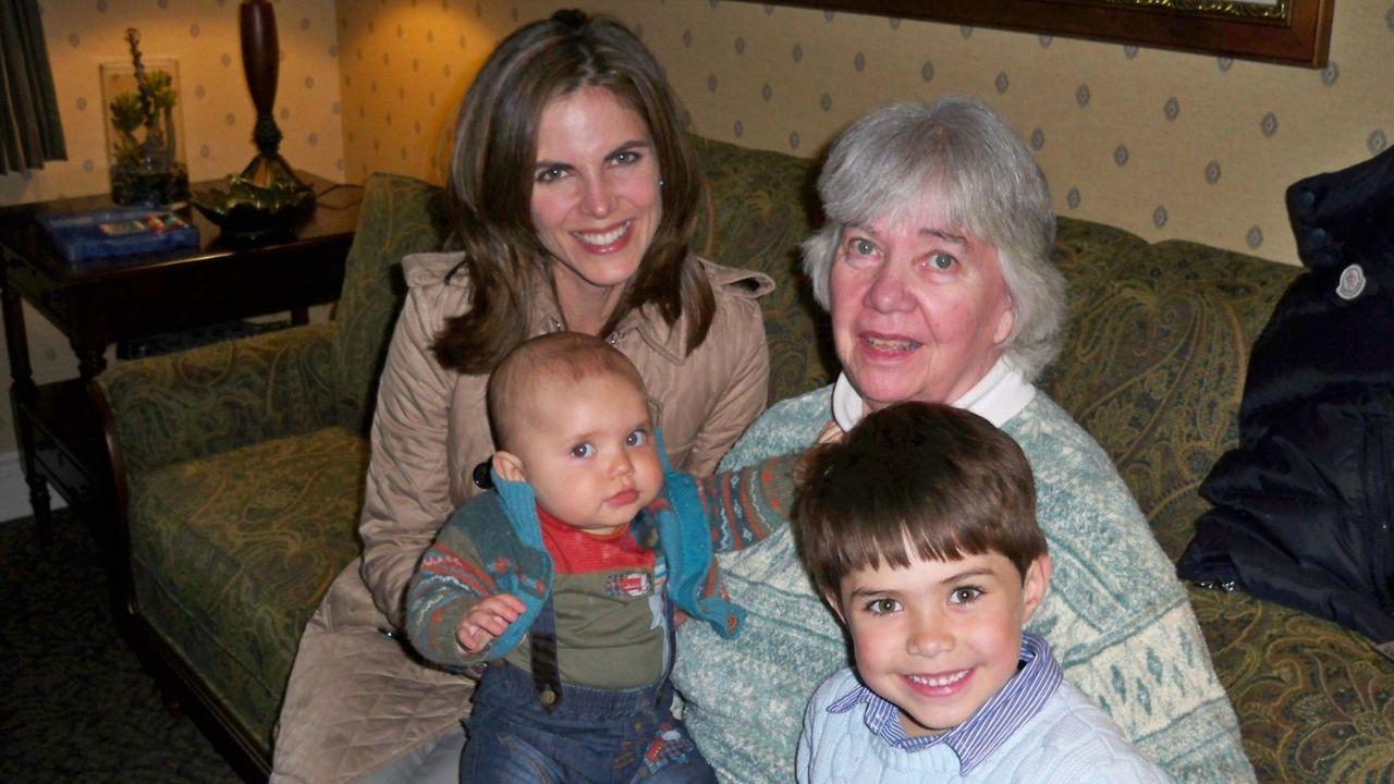 image of The star pictured with Kay Rhodes.