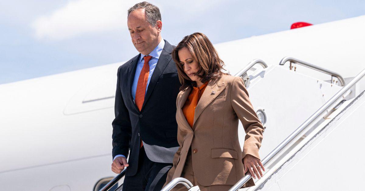 Photo of Kamala Harris and Doug Emhoff tied the knot in 2014.