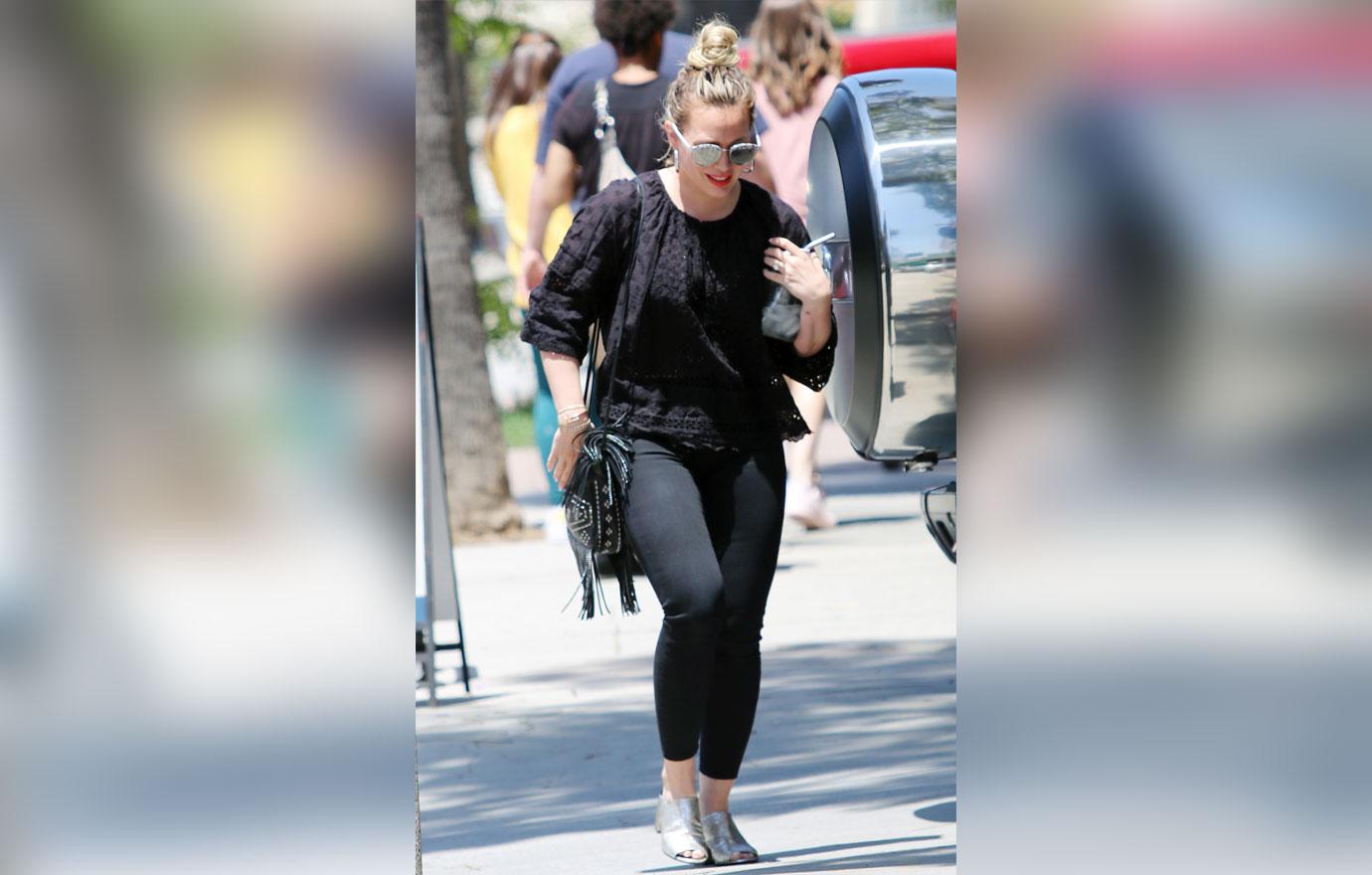 hilary duff sheer blouse