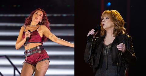 Composite photo of Dua Lipa and Reba McEntire