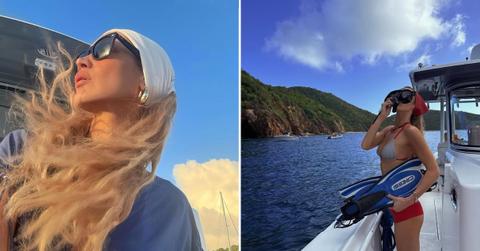 split image of Bella Hadid