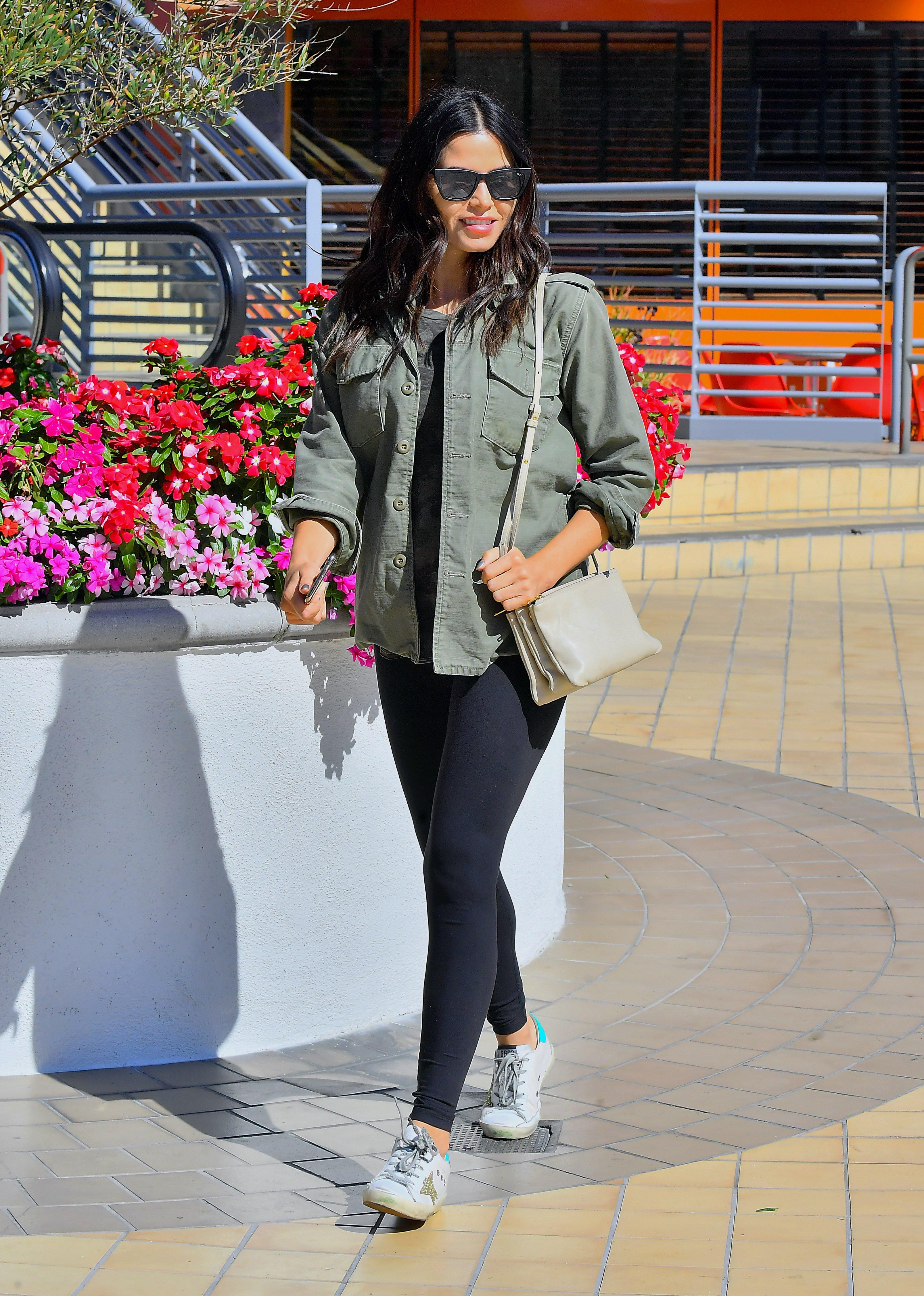 Jenna Dewan is all smiles while out in Los Angeles, CA.