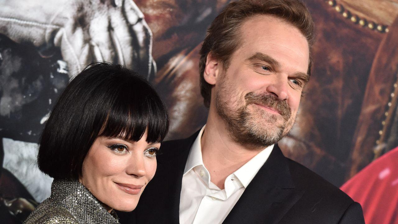 Image of Lily Allen and David Harbour.