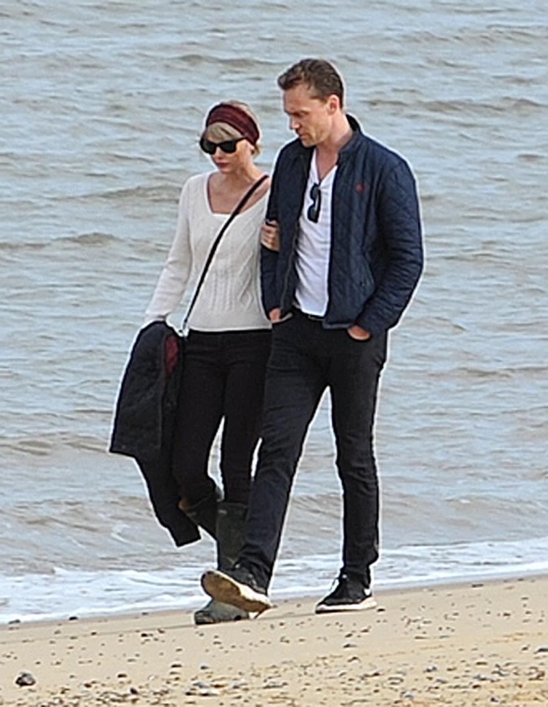 Taylor Swift and Tom Hiddleston in Suffolk.