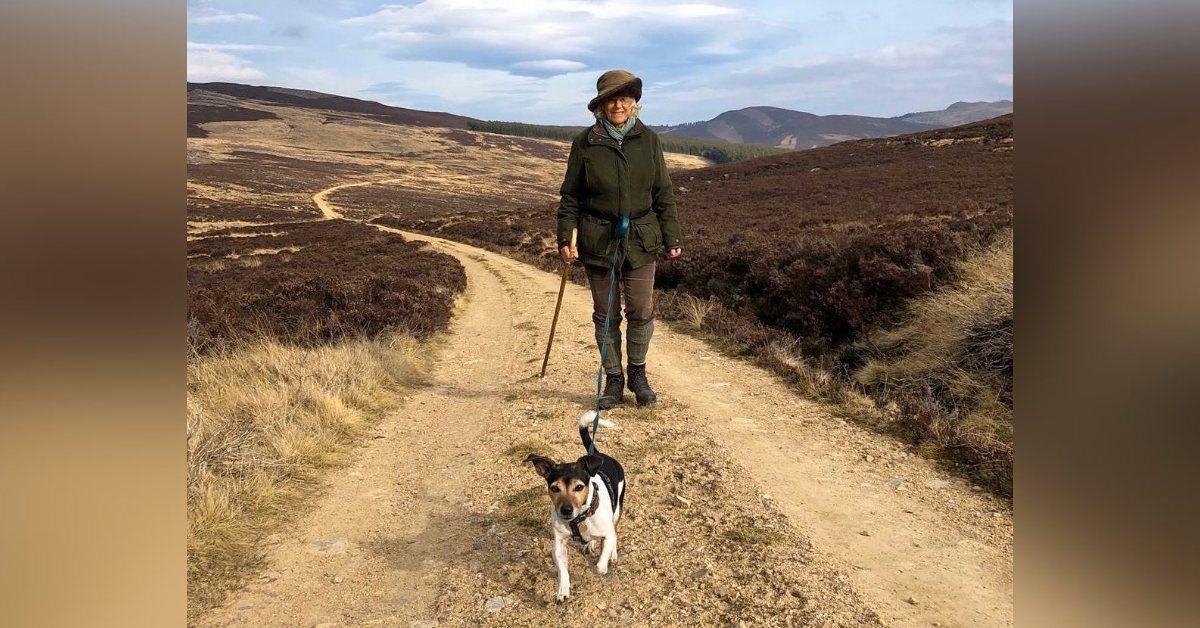 Photo of Queen Camilla and her dog Beth