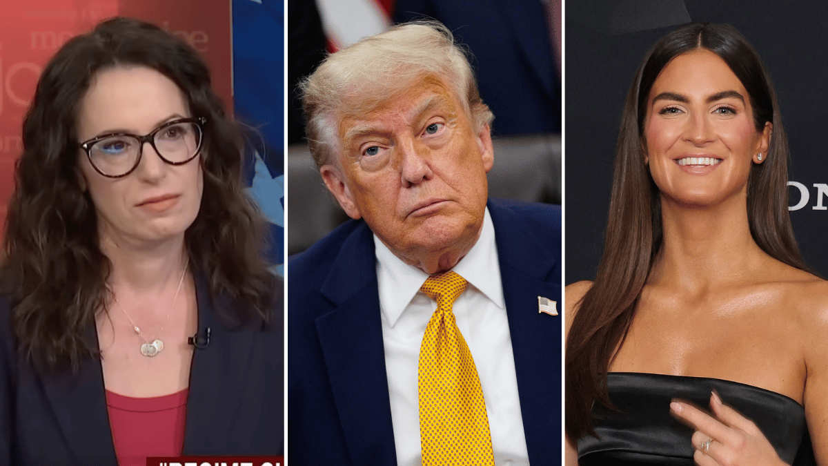 Photo of Maggie Haberman commended Kaitlan Collins for 'keeping a straight face' when dealing with backlash from Donald Trump.
