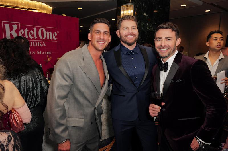 l r cody rigsby jaymes vaughan and jonathan bennett attend the th annual glaad new york media awards hosted by ketel one