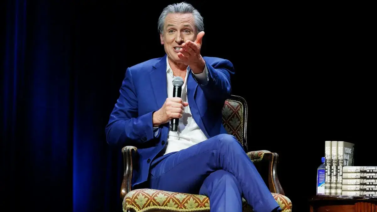 image of Stephen A. Smith said Gavin Newsom hasn't come on his show yet. 