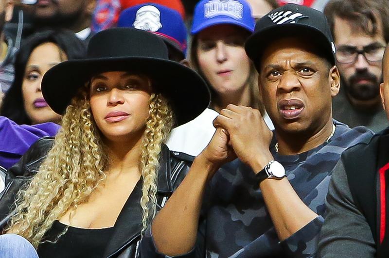 Beyonce and Jay Z Attend the LA Clippers Game