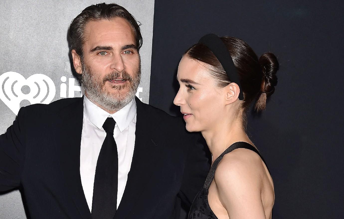 joaquin phoenix rooney mara sparks marriage rumors his wife