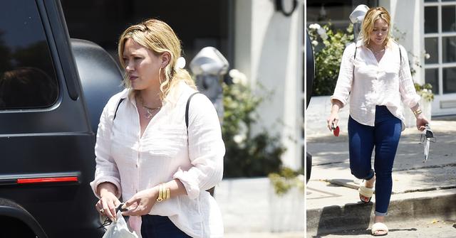 hilary duff fluffy slippers ok