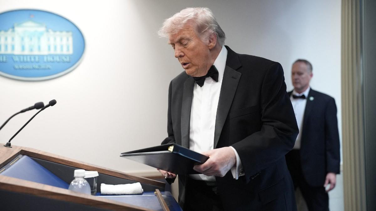 image of Donald Trump also bashed CNN during the event. 